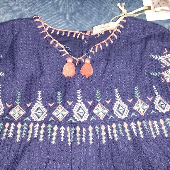 Girl's Jessica Simpson Crown Blue Lined Dress Size Girls 4. NWT-$36.50. - Picture 4 of 7